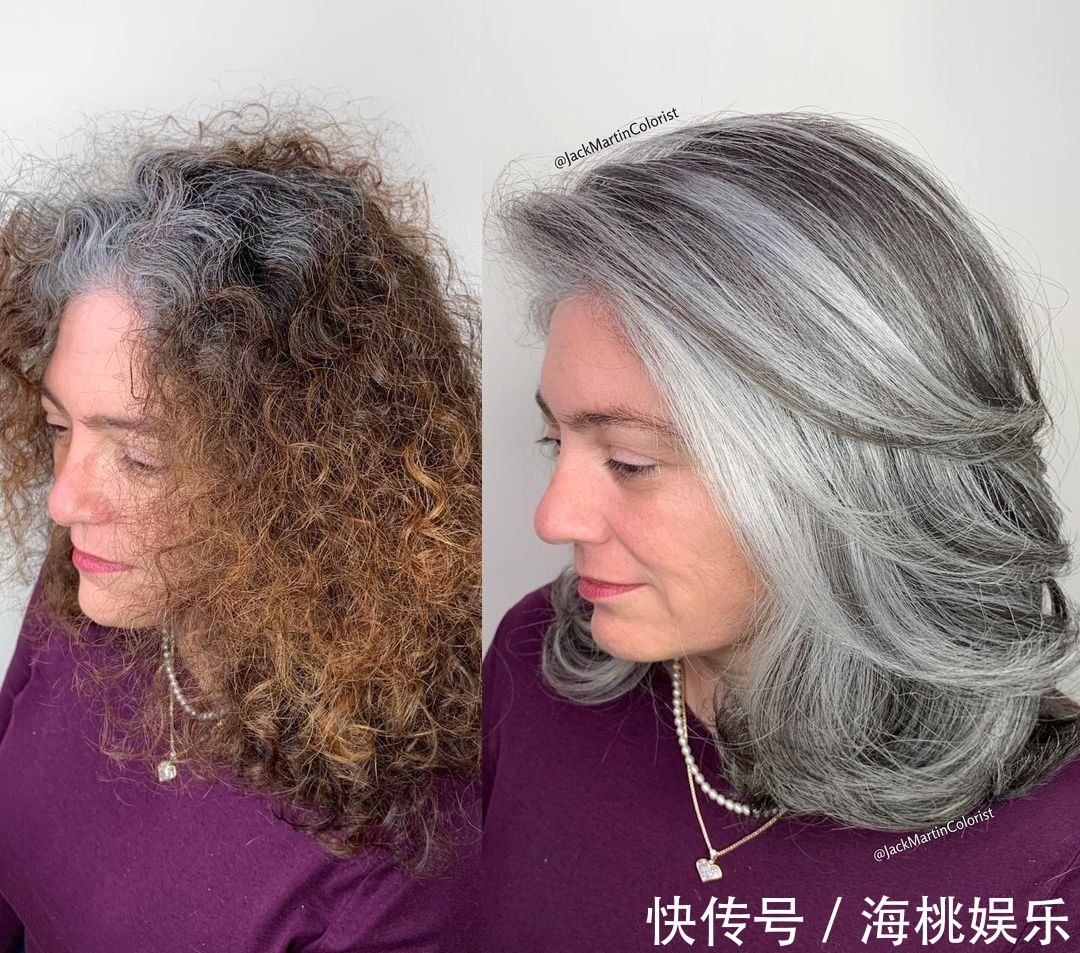 发色 头发花白的阿姨别再染发了,学学这13位阿姨,时尚好看显年轻