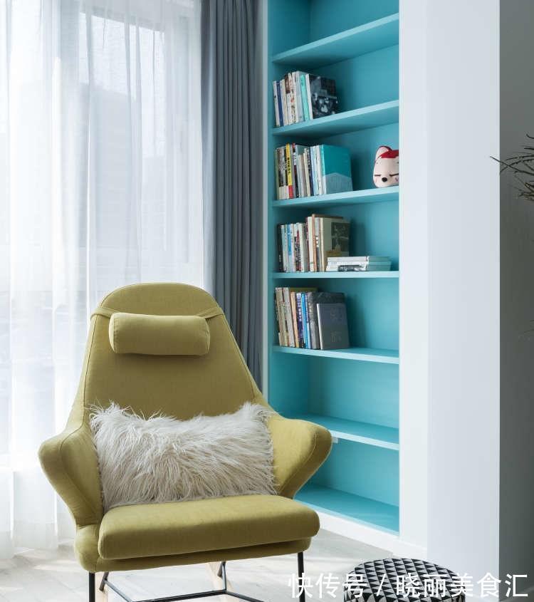 李文伟|用色彩填满三居室,舍去浮华和杂乱,让业主享受舒适的家庭生活