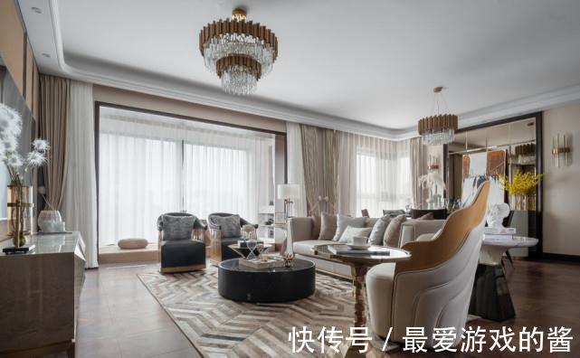 阳台上|168平轻奢风三居室,让艺术在空间中发酵