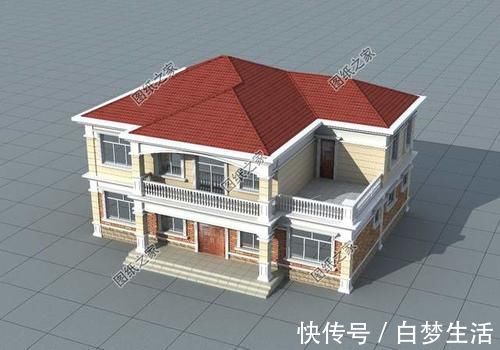 别墅|五开间二层自建房布局图,看了谁还在城里买房啊