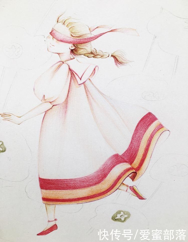  代表|每片花瓣都代表着一个美好的心愿，七色花精灵，彩铅教程