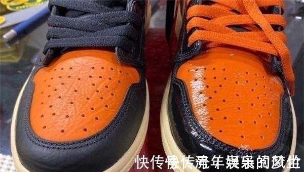 logo 猪肉贵了?猪油AJ却便宜了!AJ1猪油扣碎3.0真假对比,细节讲解