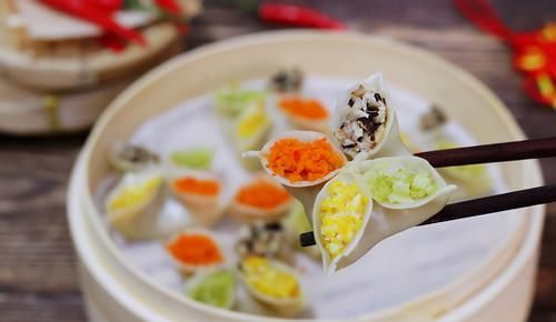 创意四喜蒸饺,寓意好,年夜饭上少不了它