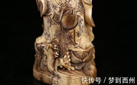 观音#晚清 百年老牙观音摆件