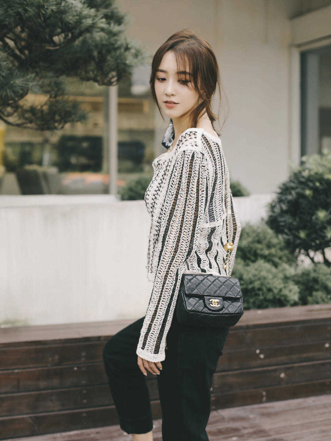 裤子|真正优雅的女生,秋天这样穿搭,针织衫原来还能这样搭配,很高级