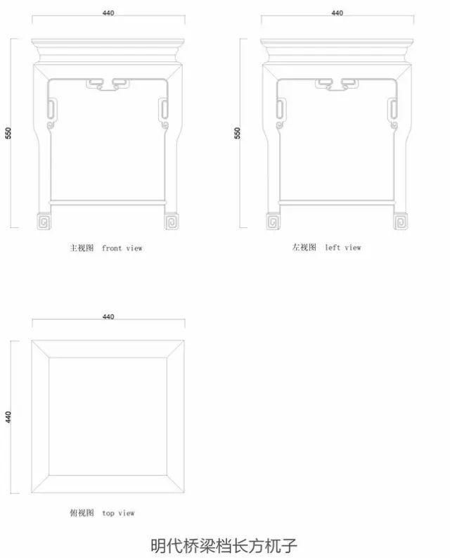 明清家具凳类的设计图纸汇总，需要的带走！（附详细图纸）