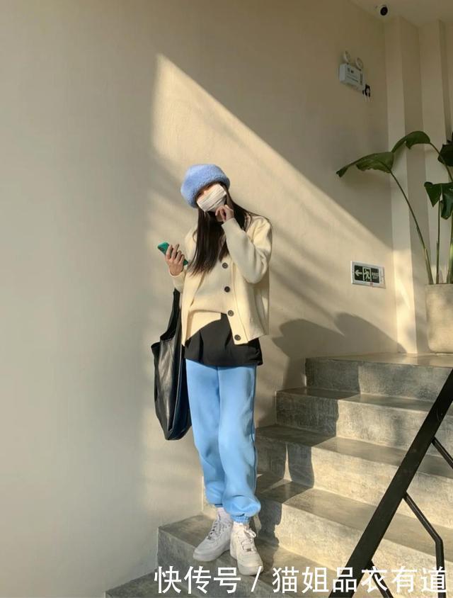 把阔腿裤丢一边吧,今冬穿上慵懒帅气的运动裤,显高显瘦超百搭
