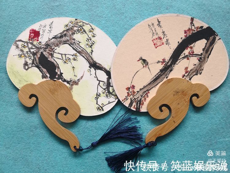 新春|在小小团扇中尽情挥洒,王照华牛年新春《梅花百扇迎春展》