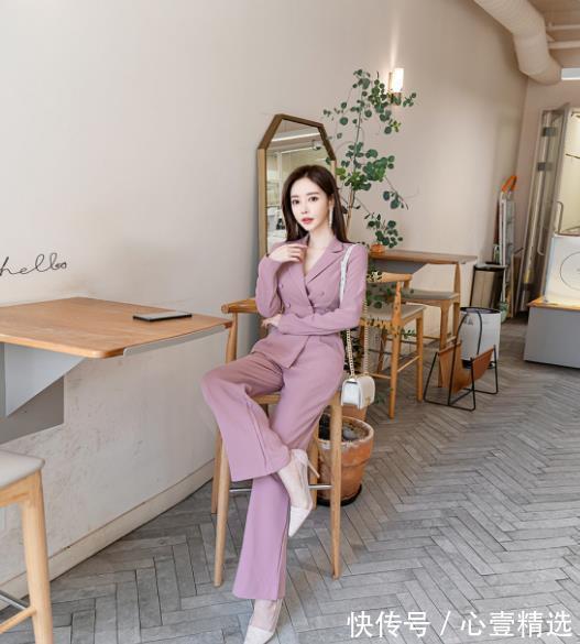 孙允珠|女神孙允珠高清时尚搭配:璀璨萤纱水溶浅粉色气质西装