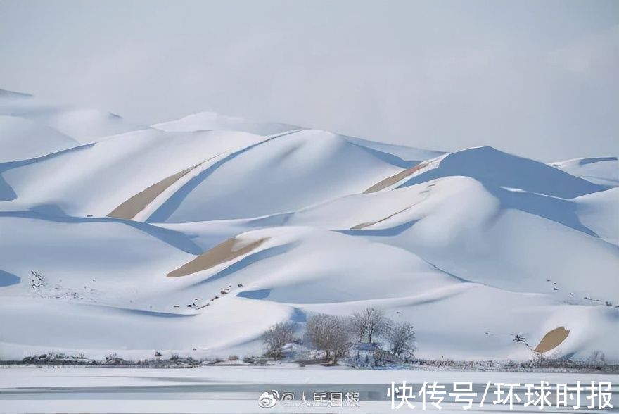 下雪|罕见！塔克拉玛干沙漠下雪了