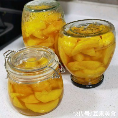 罐头|自制黄桃罐头，夏日清凉桃子香