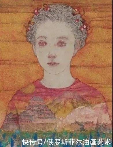 敦煌莫高窟|日本最优秀的青年女岩彩画家,她的作品太美了