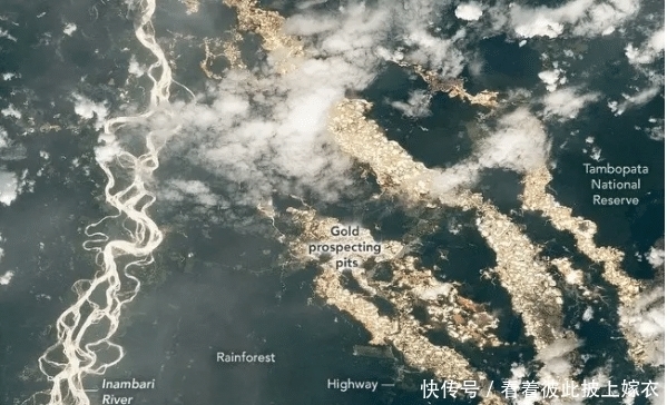 美NASA拍到“黄金河流”,照片绝美惊艳,“奇迹”背后涉及非法采金?