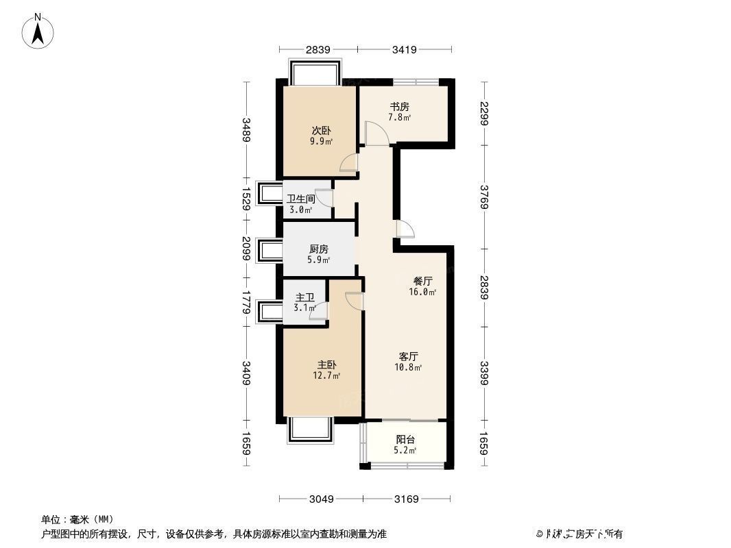 大桥中学|深度解析:金融街金悦府121㎡户型在售