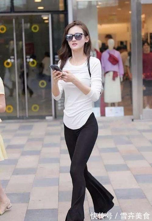 喇叭裤 打底裤款式多样,搭配风格更是形形色色,时尚女生展现外在美