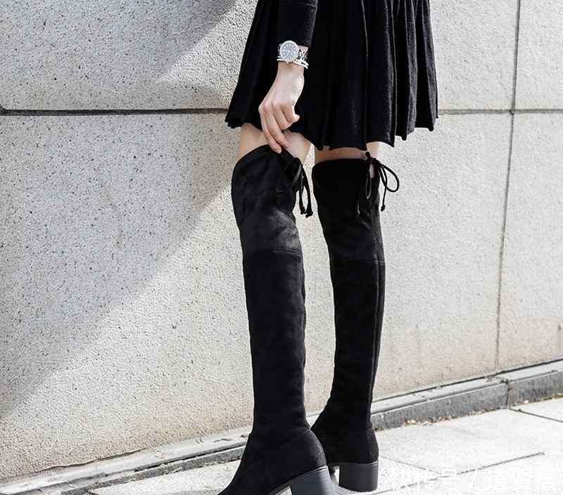 粗跟尖头短靴低跟百|又出一女鞋东北鞋,又叫“踏雪鞋,女人设计,上脚特好看