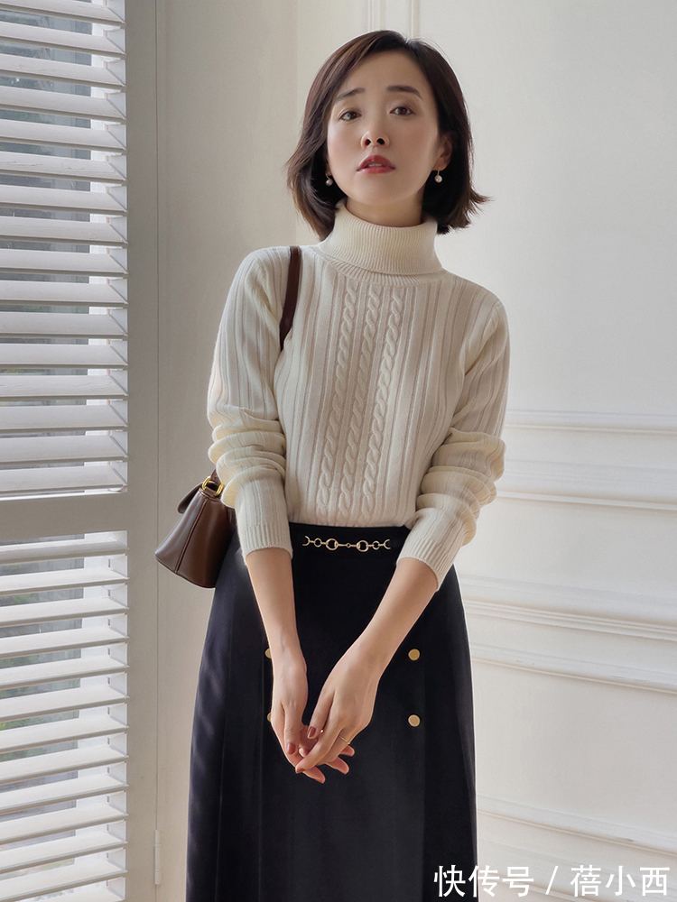秋冬 秋冬建议多穿“针织衫”,搭配直筒裤显气质,搭配半身裙高级优雅
