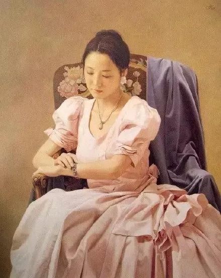 油画@日本著名油画家 森木草介,一辈子只画一个模特经典作品欣赏