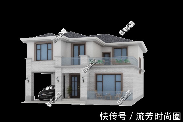 户型|4室2厅占地140平，农村盖一栋这样的二层小别墅，经典又实用