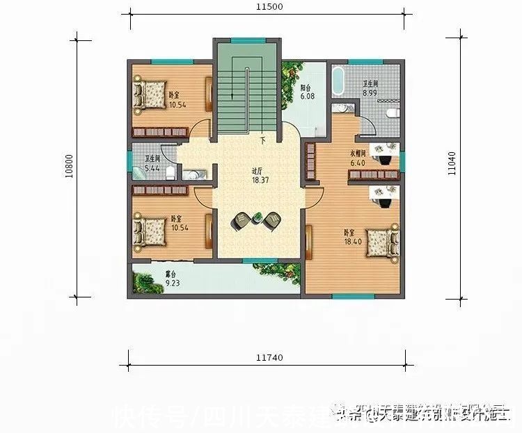 泸州|泸州泸县三层乡村风格别墅 50万建农村小洋房别墅 施工队建房