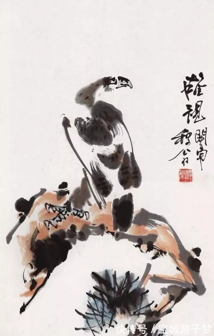 写意花鸟画@寥寥几笔好传神,莫把繁枝扰性灵|黄稷堂大写意花鸟