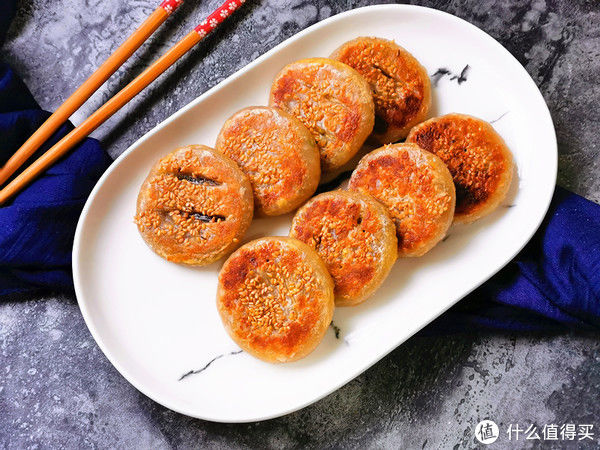 口香|做豆沙饼一点儿不难，1张手抓饼做4个，外焦里嫩口口香甜