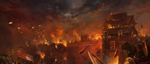 本上|在古代打仗时，为什么守城士兵不直接推梯子，反而费力举石头砸