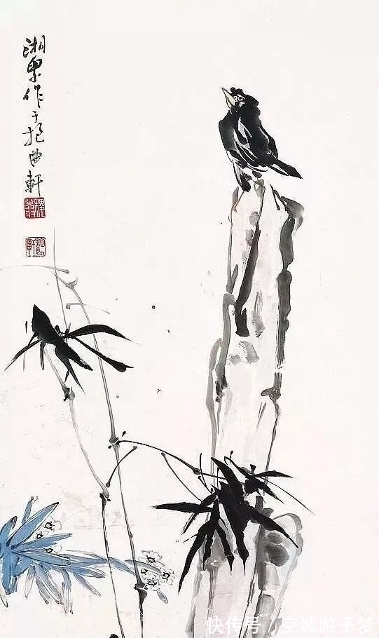 写意花鸟画@寥寥几笔好传神,莫把繁枝扰性灵|黄稷堂大写意花鸟