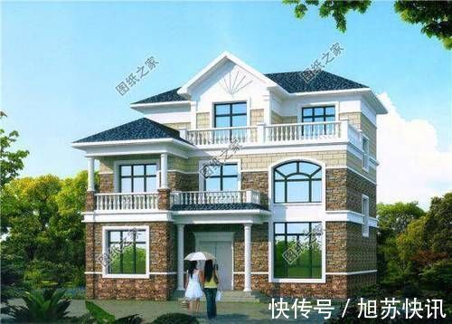 卫生间|农村两层半楼房设计图,适合农村的款式,回家盖房千万别错过这款