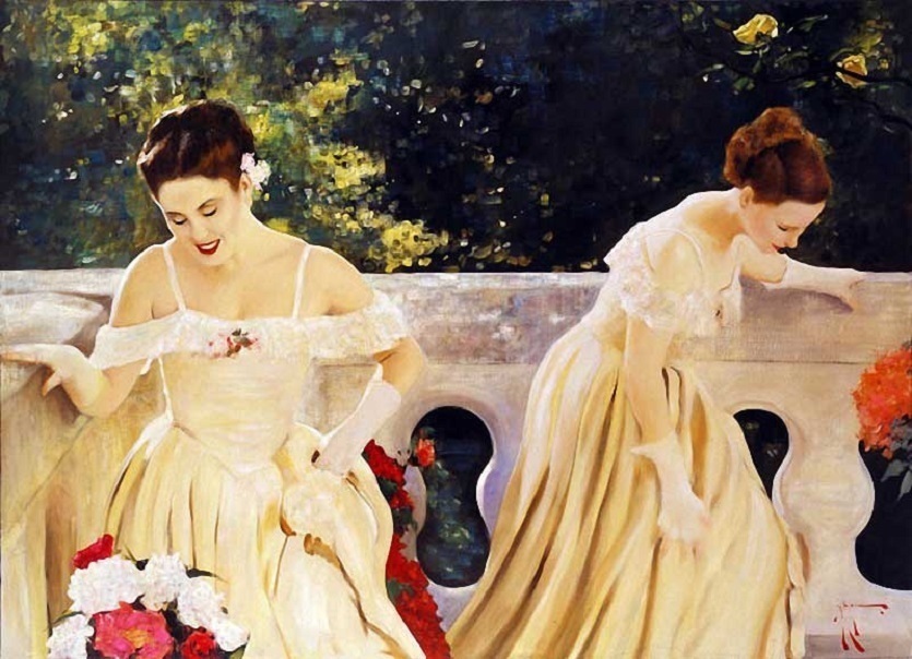 艺术家#俄罗斯艺术家弗拉基米尔·穆欣的具象绘画作品