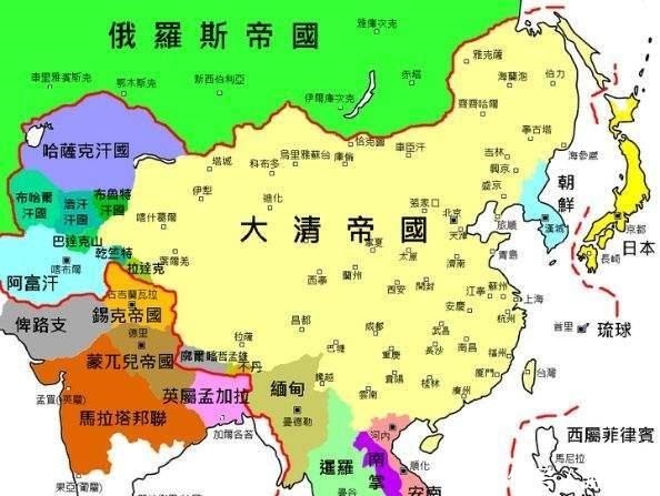 于东南亚中|清朝最鼎盛时期的19个藩属国,其结局如何都是现在的什么地方