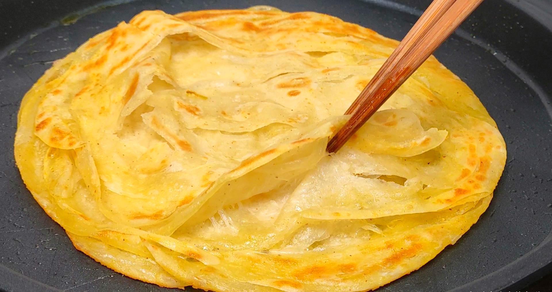 饼子|烙饼好吃有秘诀，记住3个关键点，保证柔软多层，放凉也不硬