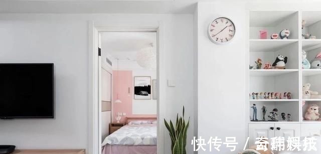 石膏线|58㎡小户型,一居改两居空间越变越大,客厅装成小书房孩子超喜欢