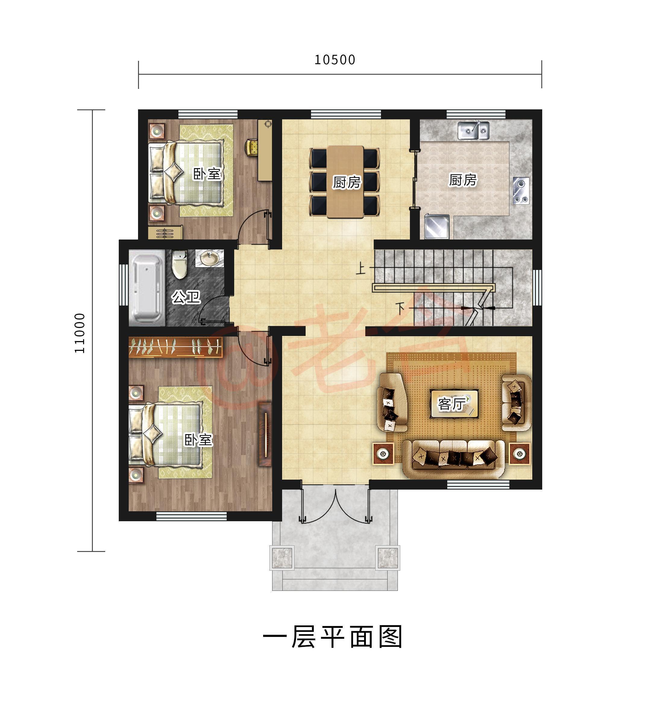 占地面积|想回农村盖二层别墅的朋友该选怎样的造型，这两套中会有你满意的