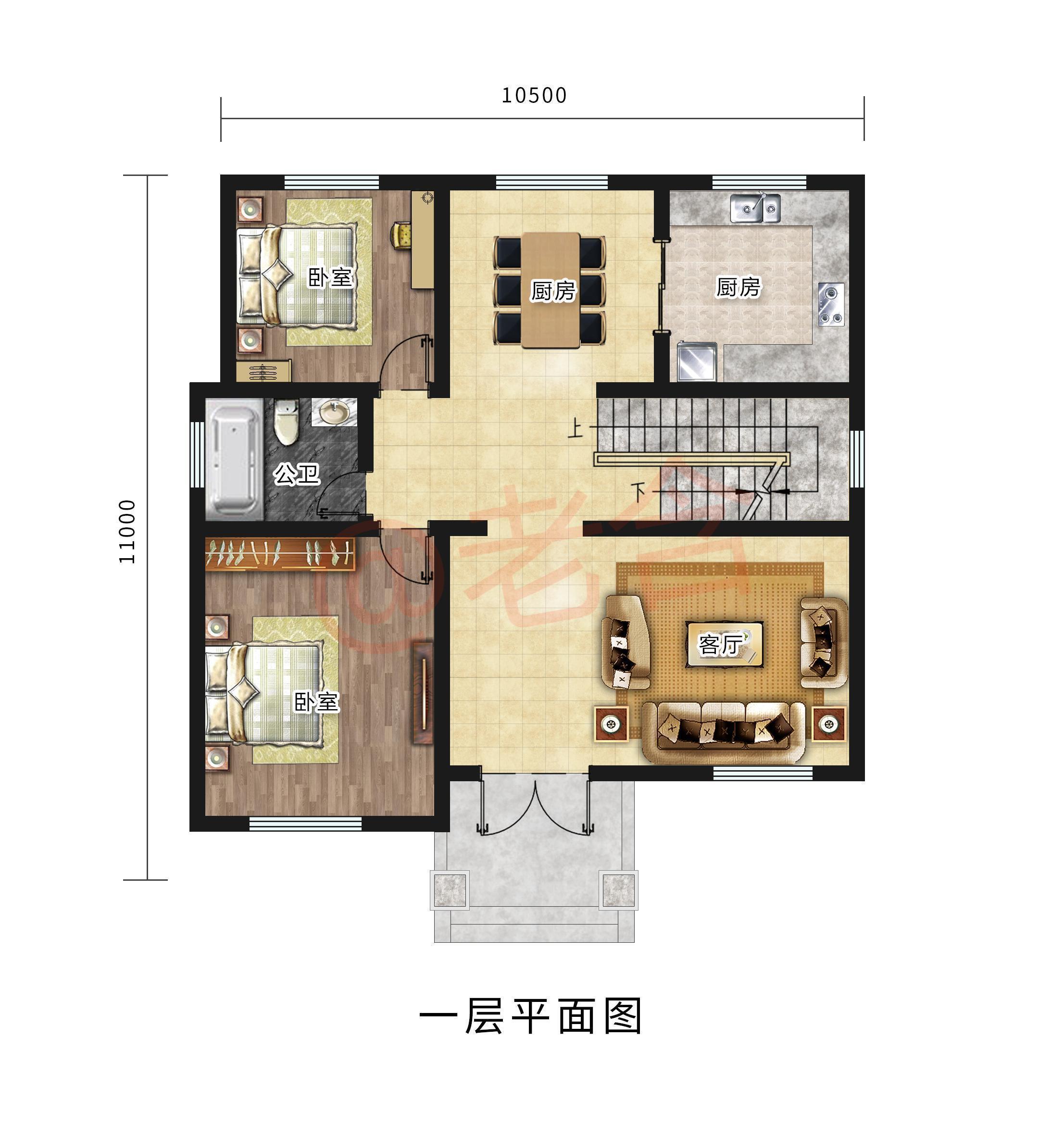 占地面积|想回农村盖二层别墅的朋友该选怎样的造型,这两套中会有你满意的
