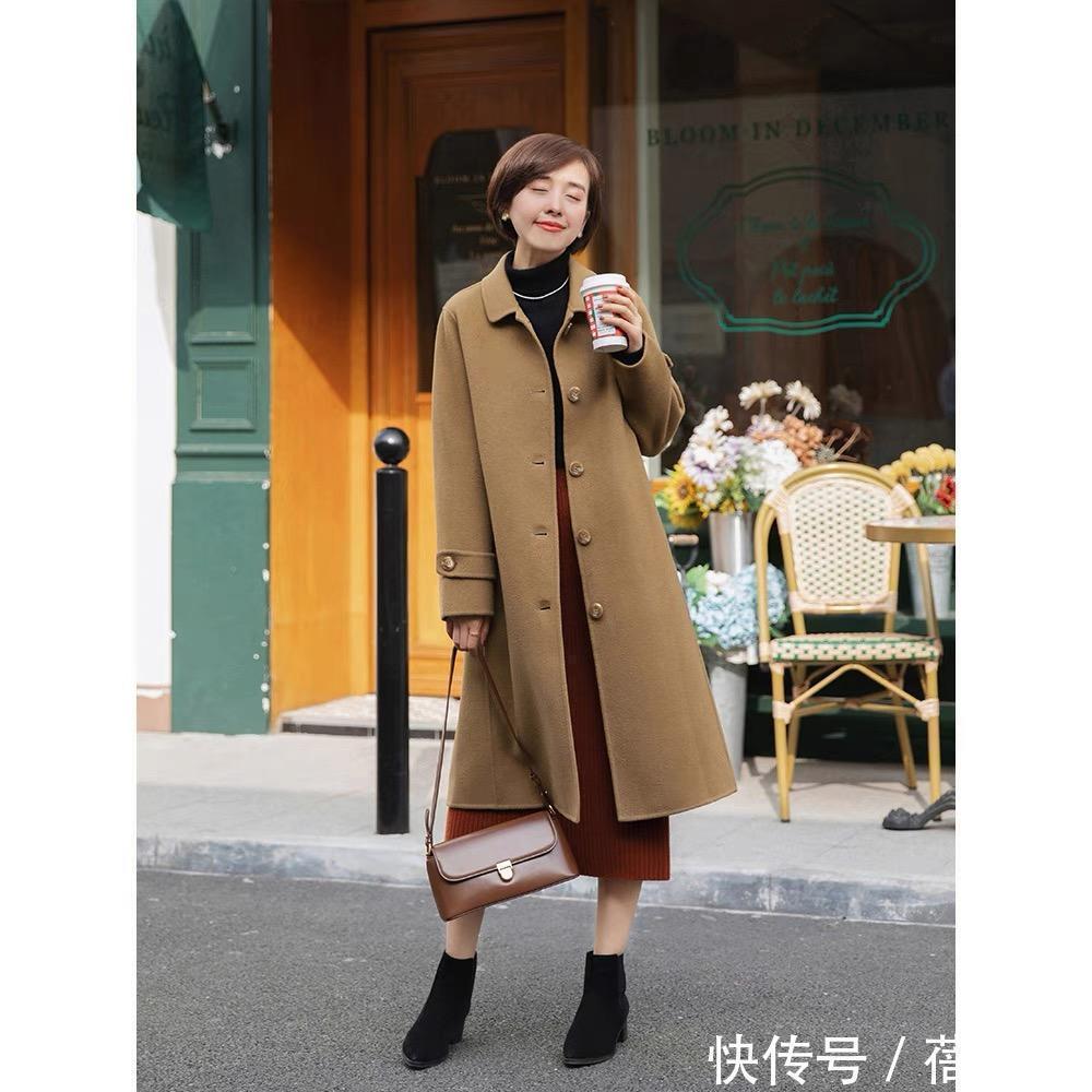 阔腿裤 秋冬建议多穿“大衣”,搭配半身裙保暖又优雅,搭配阔腿裤真高级