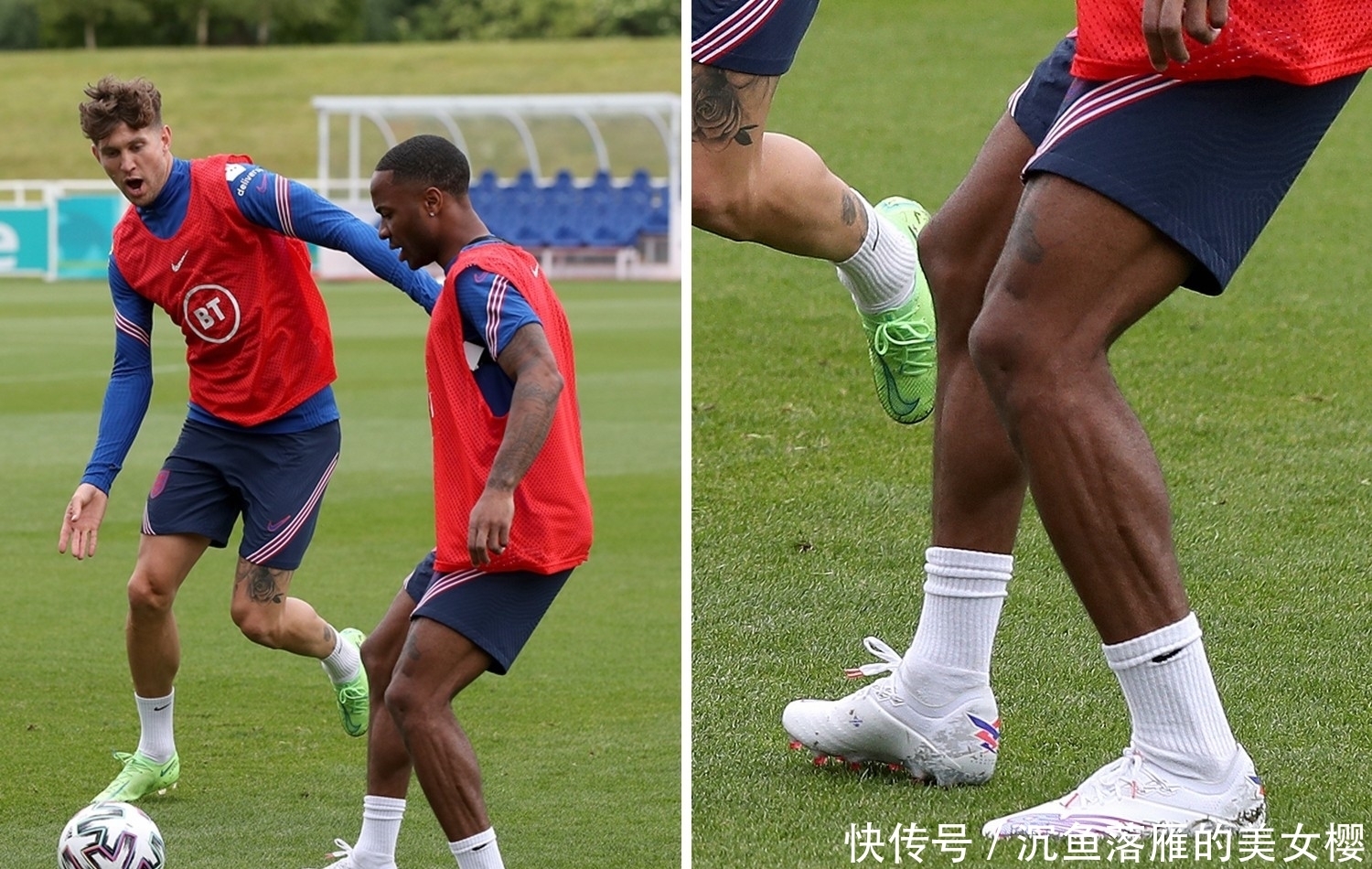 new b|斯特林训练上脚新配色New Balance Furon足球鞋