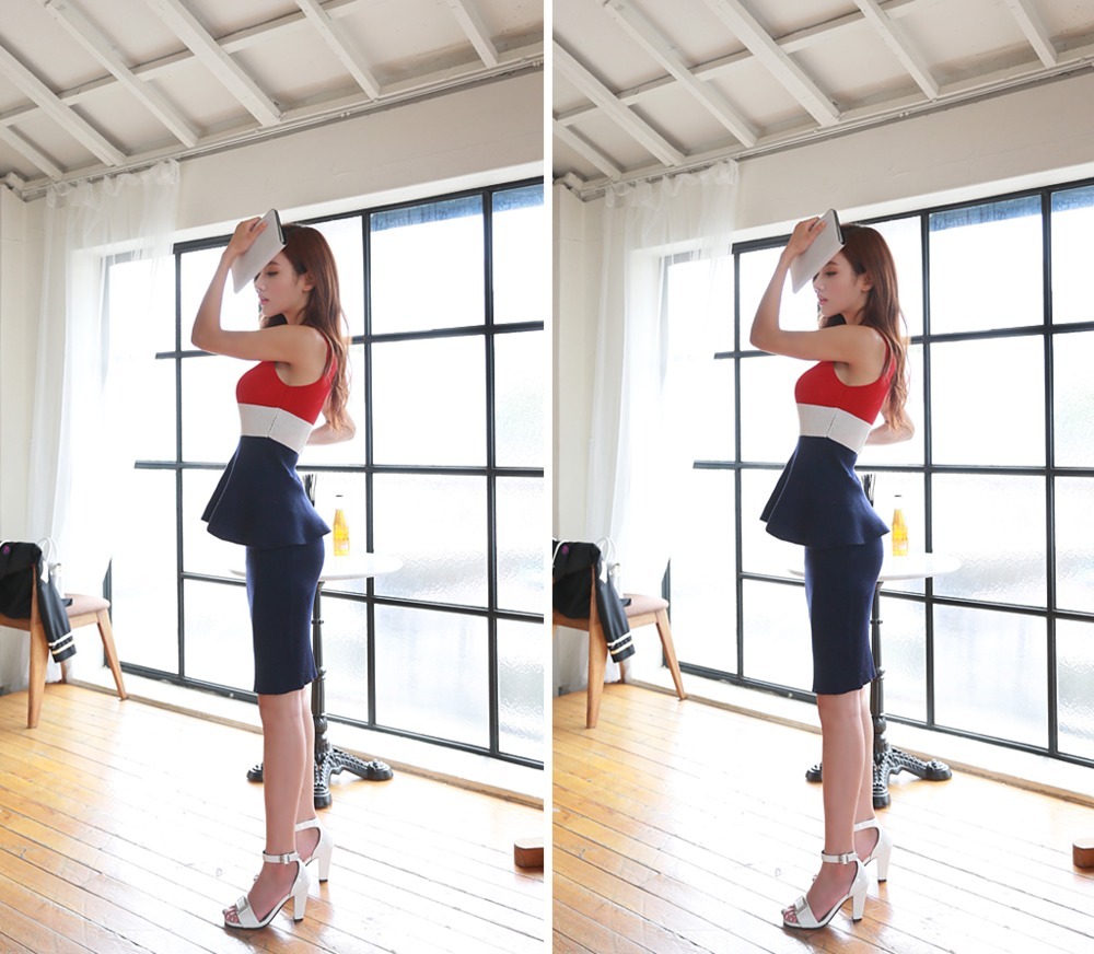 喇叭|孙允珠夏日喇叭路德斯套裙,这样“高级”穿搭法则,显瘦实用!