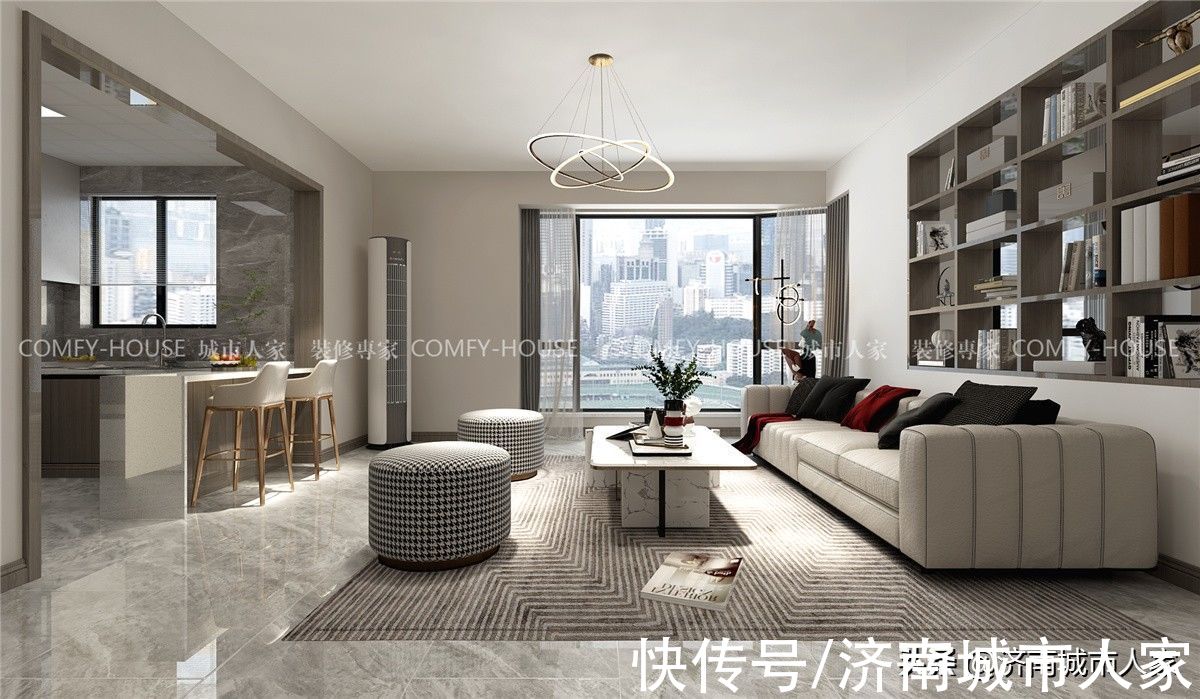 装修|世纪佳园130平现代风格装修效果图