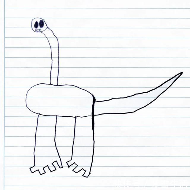 花式秀!儿子画成什么样,爸爸就能P成什么样子,花式秀父爱坐拥百万粉丝