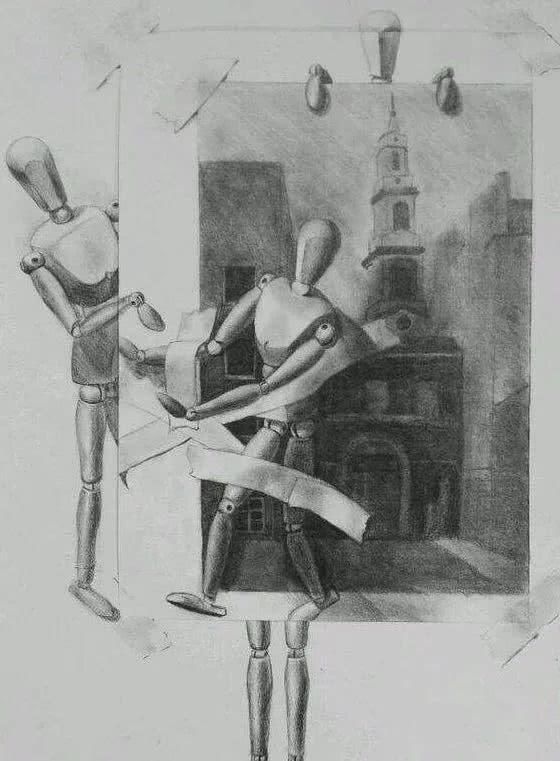 纸本炭笔|赏析中央美术学院2020届基础部素描作品欣赏