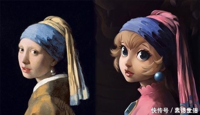 蒙娜丽莎|当世界著名油画换成动漫脸,这样的蒙娜丽莎、达芬奇看到都会抓狂