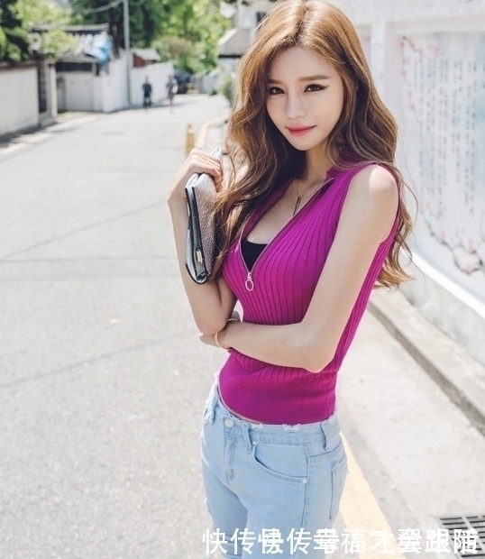 风情女人味紫衣背心,满分的身材,你的最爱