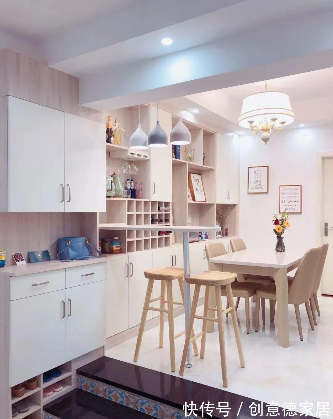 餐边柜|新房装完才知道,原来这么些地方都能打柜子,白白浪费了10㎡空间