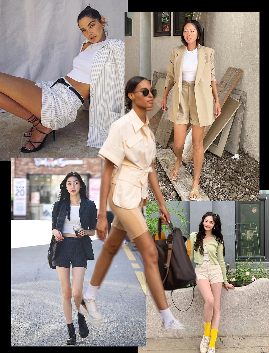 街拍|今夏最火的4款短裤，显瘦遮肉、大长腿全靠它们了