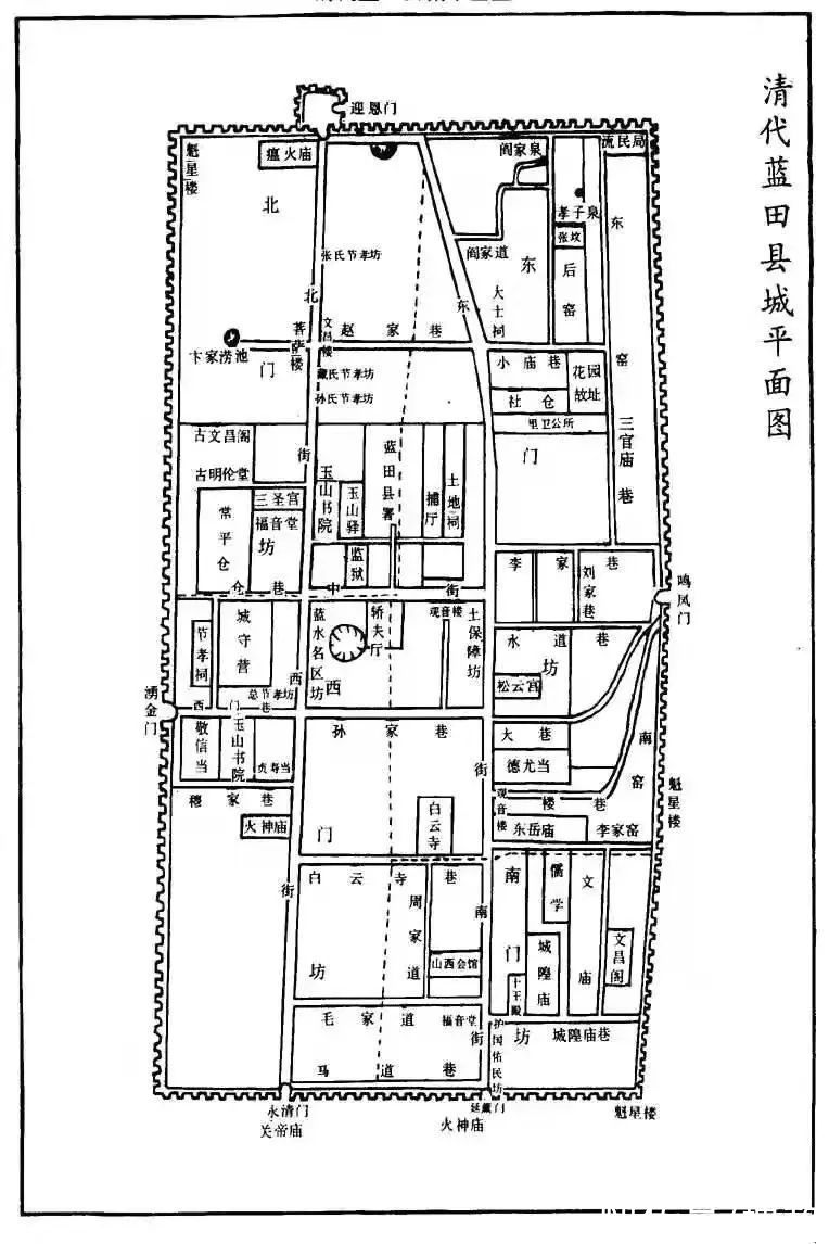 魁星楼&光绪蓝田县志：明清县城一