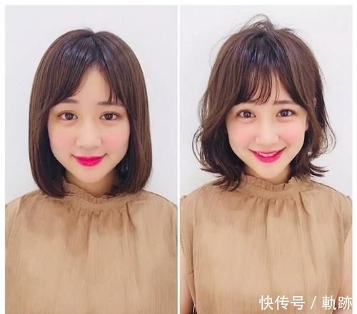 日本发型师分享“刘海小脸术”有了刘海的小姐姐,原来这么美