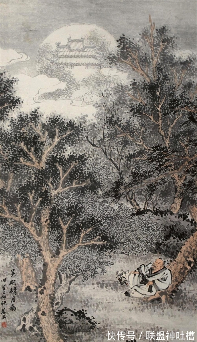 绘画&传奇画家,生平坎坷,陈崇光山水画欣赏