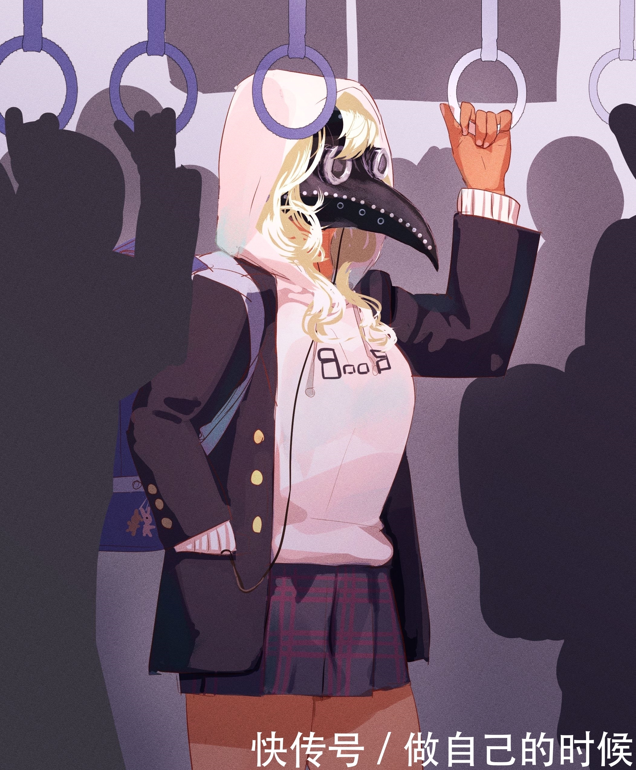 Pixiv，可怕却充满魅力。鸟嘴面具插画特辑