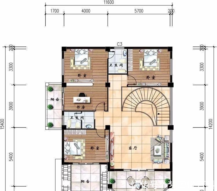 客厅|带挑空客厅的农村自建房，没看过第二款户型的肯定落伍了